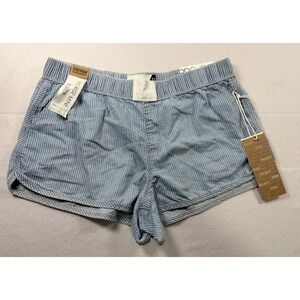 Project Rebel Women's Size 11 Denim Shorts Mid Rise Mini Boxer Striped Shorts